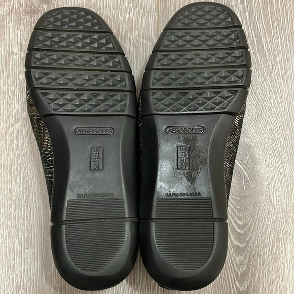 NWOT Aerosoles Army Leather Animal Print Slip On Flats 7.5M - Picture 9 of 15